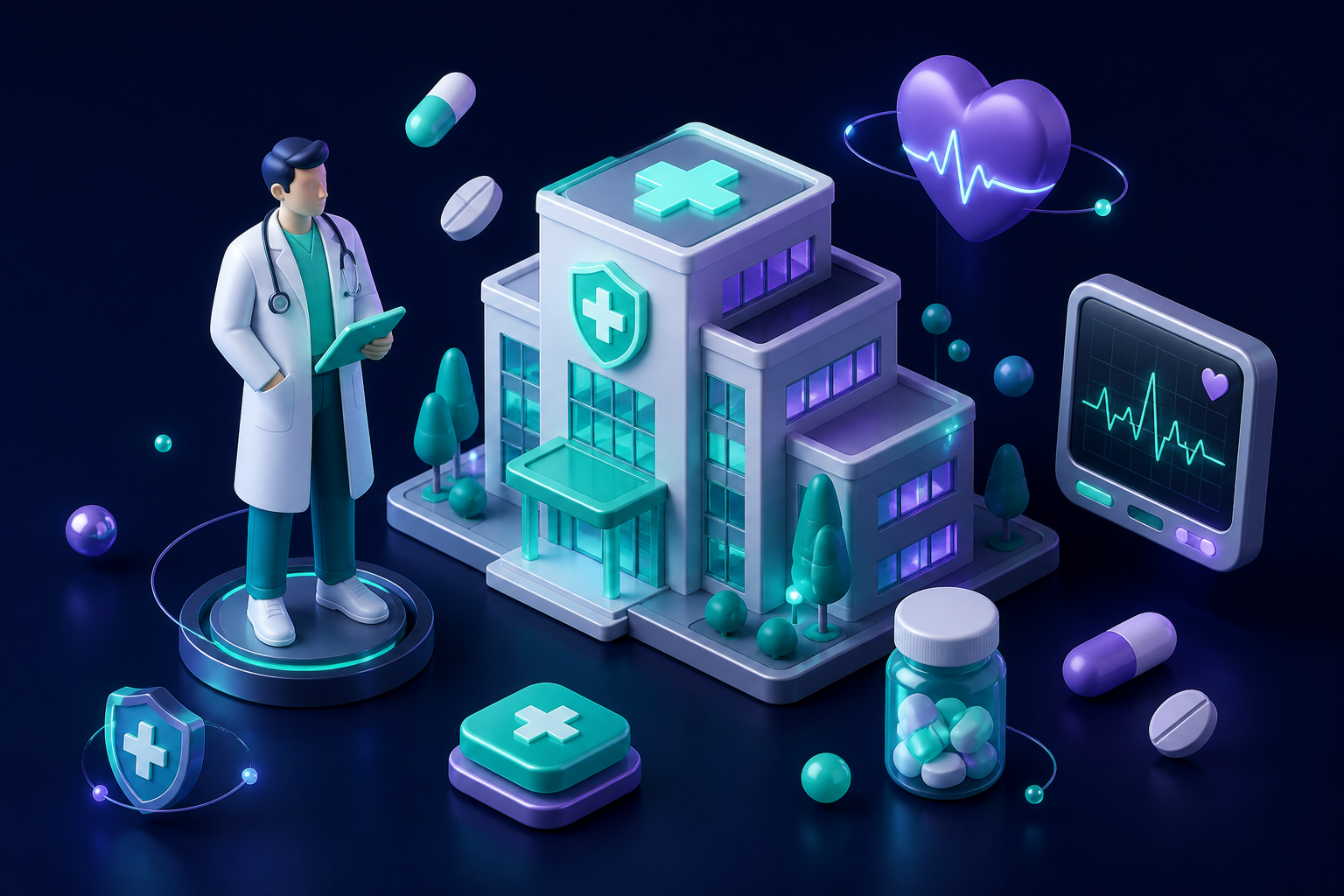 Médicos, medicamentos e instalaciones de la Seguridad Social